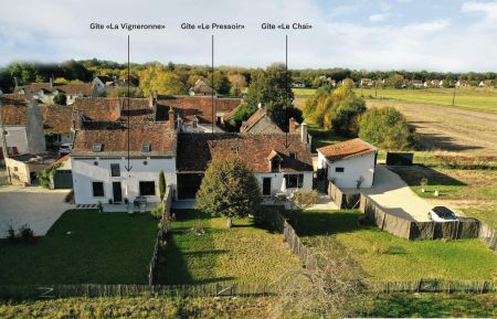G&icirc;te n&deg;41G1255 Huisseau-sur-Cosson - Loir-et-Cher - Vue d'ensemble des 3 G&icirc;tes du VAL DE CHAMBORD (photo du propri&eacute;taire)