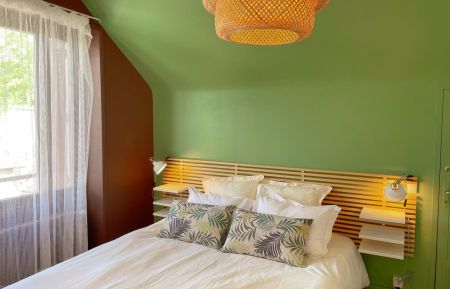 G&icirc;te n&deg;41G1466 Noyers-sur-Cher - Loir-et-Cher - Chambre double : &agrave; l'&eacute;tage
