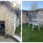 G&icirc;te avec terrasse : plancha et salon de jardin